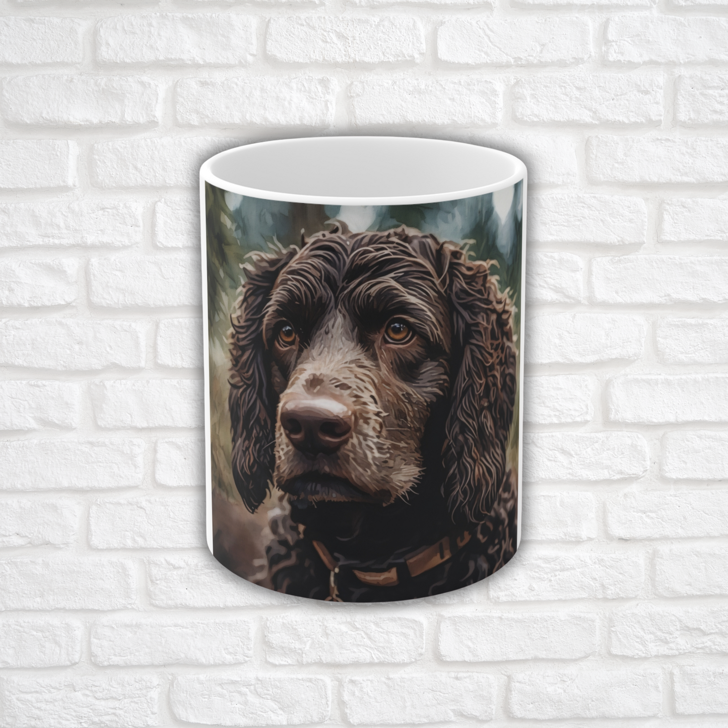 American Water Spaniel Coffee Mug | Spaniel Lover Gift | Watercolor Dog Art on Ceramic Mug