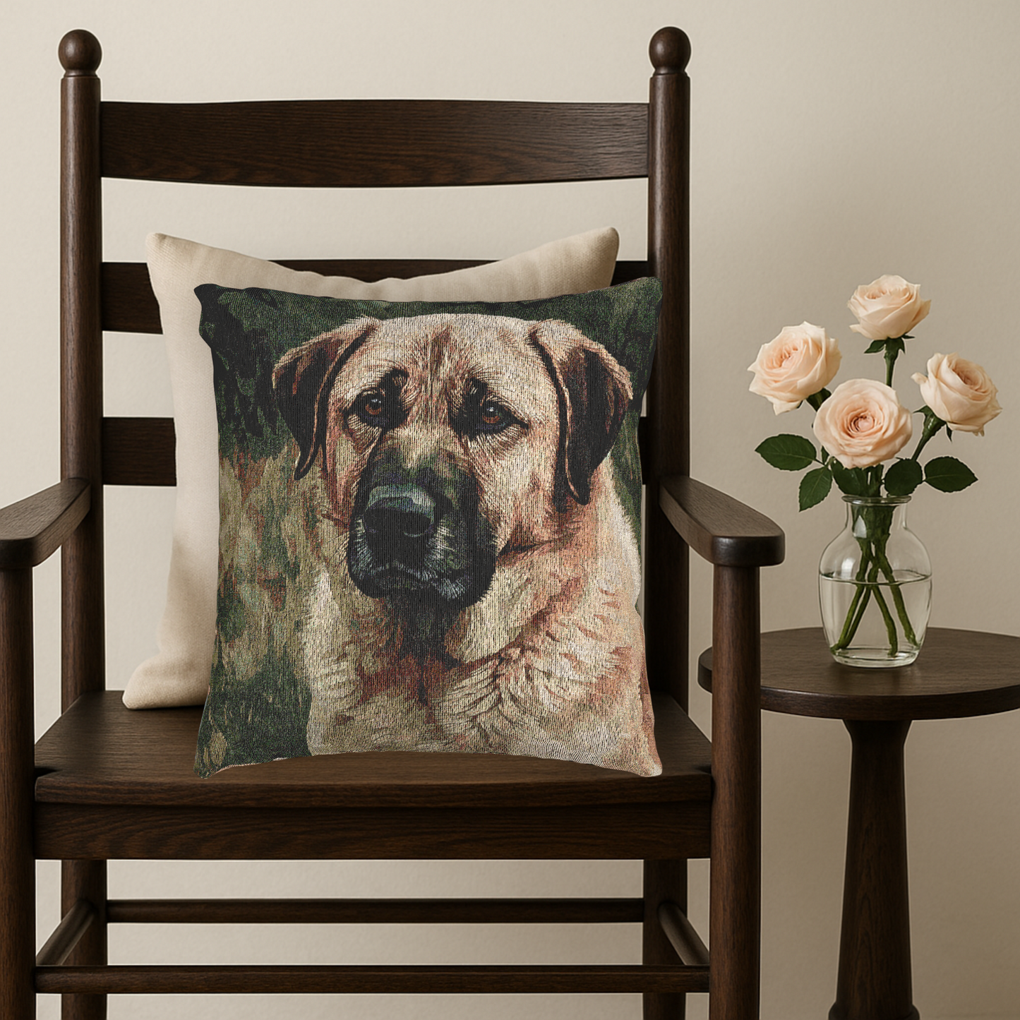 Anatolian Shepherd Dog Woven Pillow | Loyal Guardian Home Décor | Dog Lover Gift
