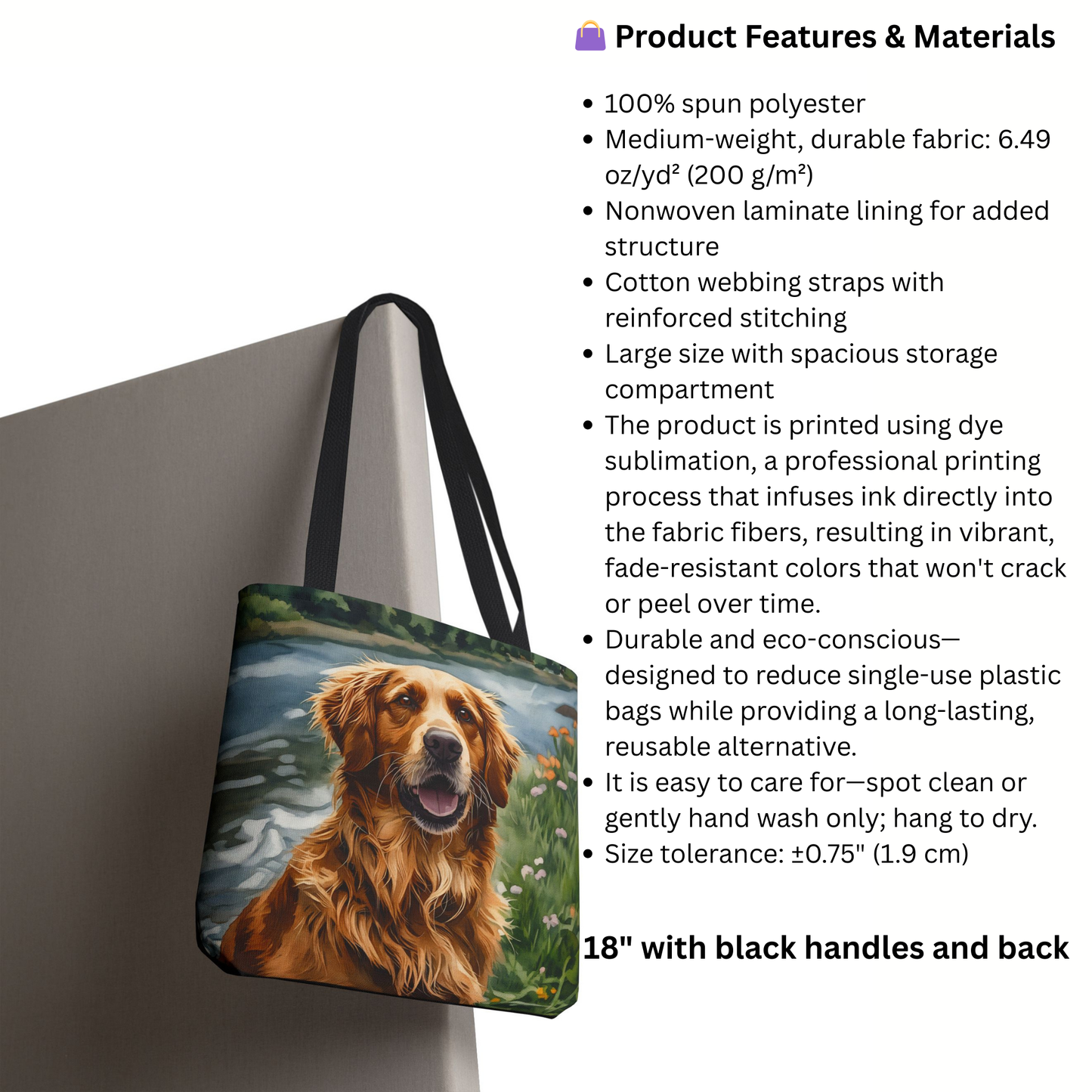 Chesapeake Bay Retriever Tote Bag | Dog Lover Gift | Stylish Reusable Bag with Retriever Art