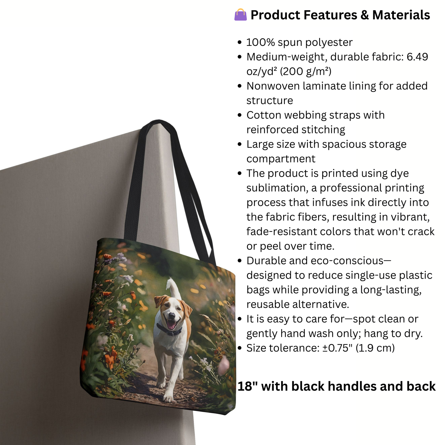 Watercolor Drever Tote Bag | Swedish Hound Lover Gift