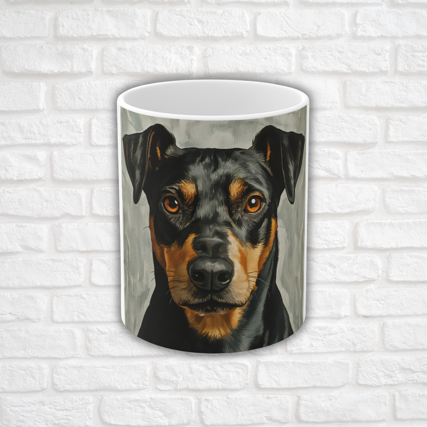 German Pinscher Coffee Mug – Watercolor Dog Lover Gift