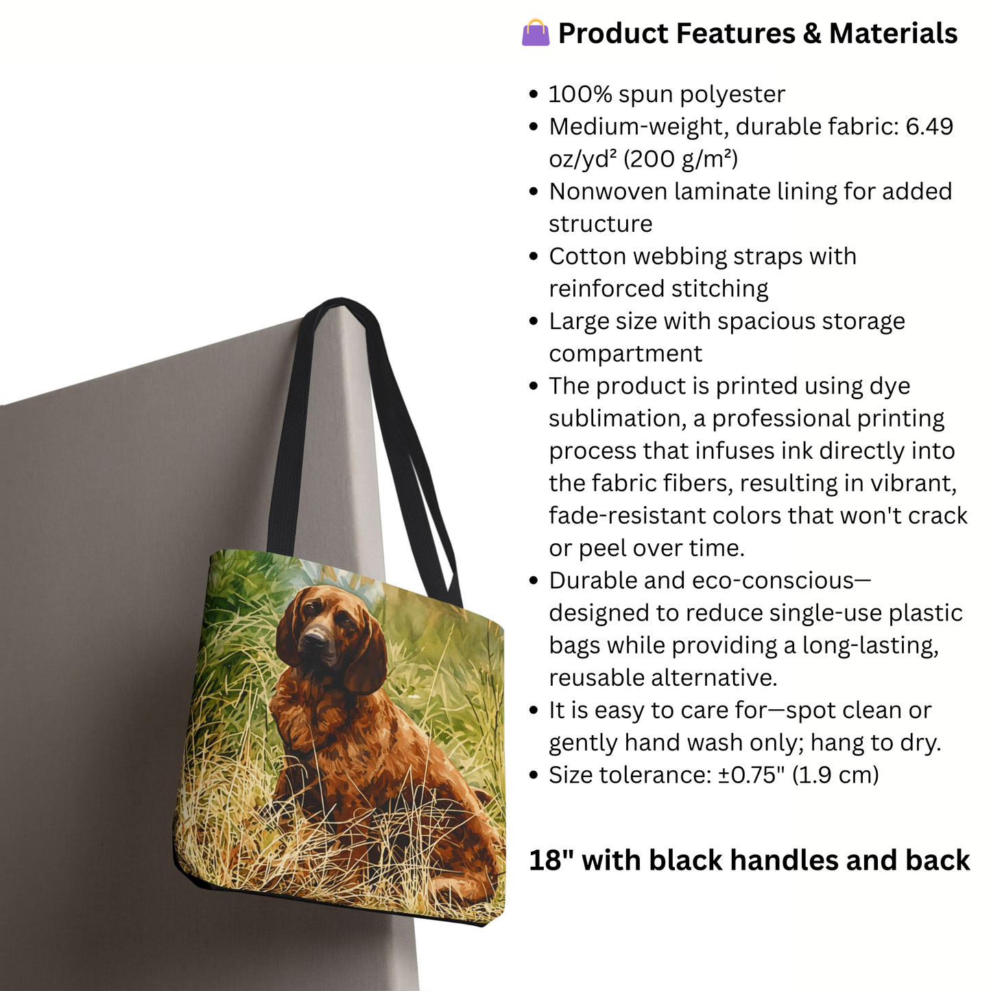 Hanoverian Scenthound Tote Bag | Durable Reusable Dog Lover Gift