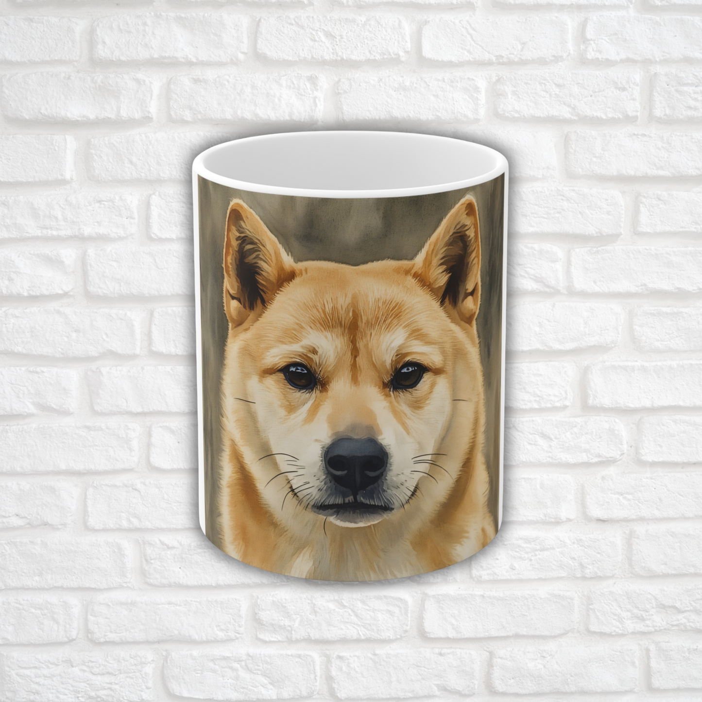 Hokkaido Dog Coffee Mug | Japanese Breed Gift | 11 oz Ceramic Mug with C Handle