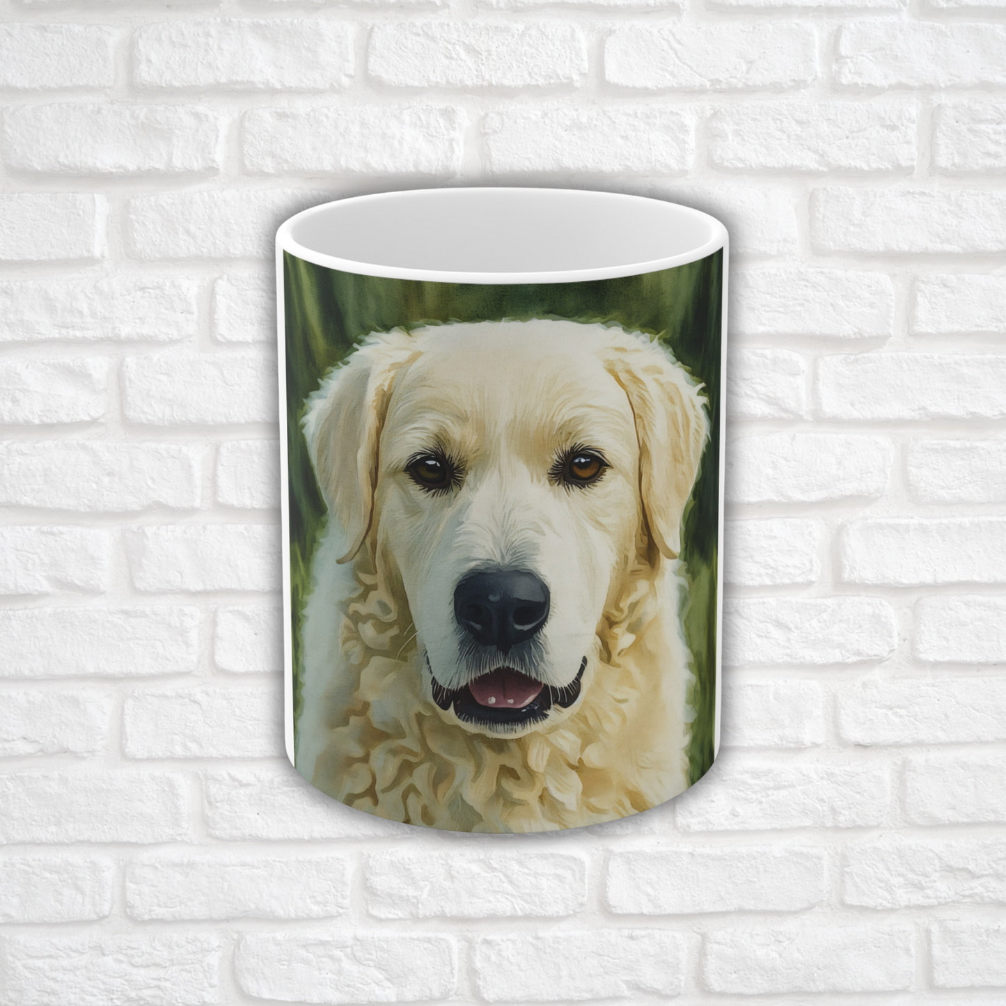 Kuvasz Coffee Mug | 11oz Ceramic Hungarian Guardian Dog Cup
