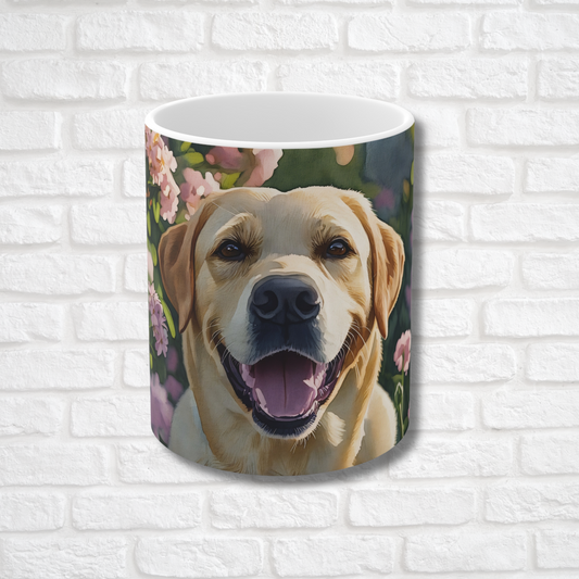 Labrador Retriever Coffee Mug – Watercolor Dog Headshot | Gift for Dog Lovers