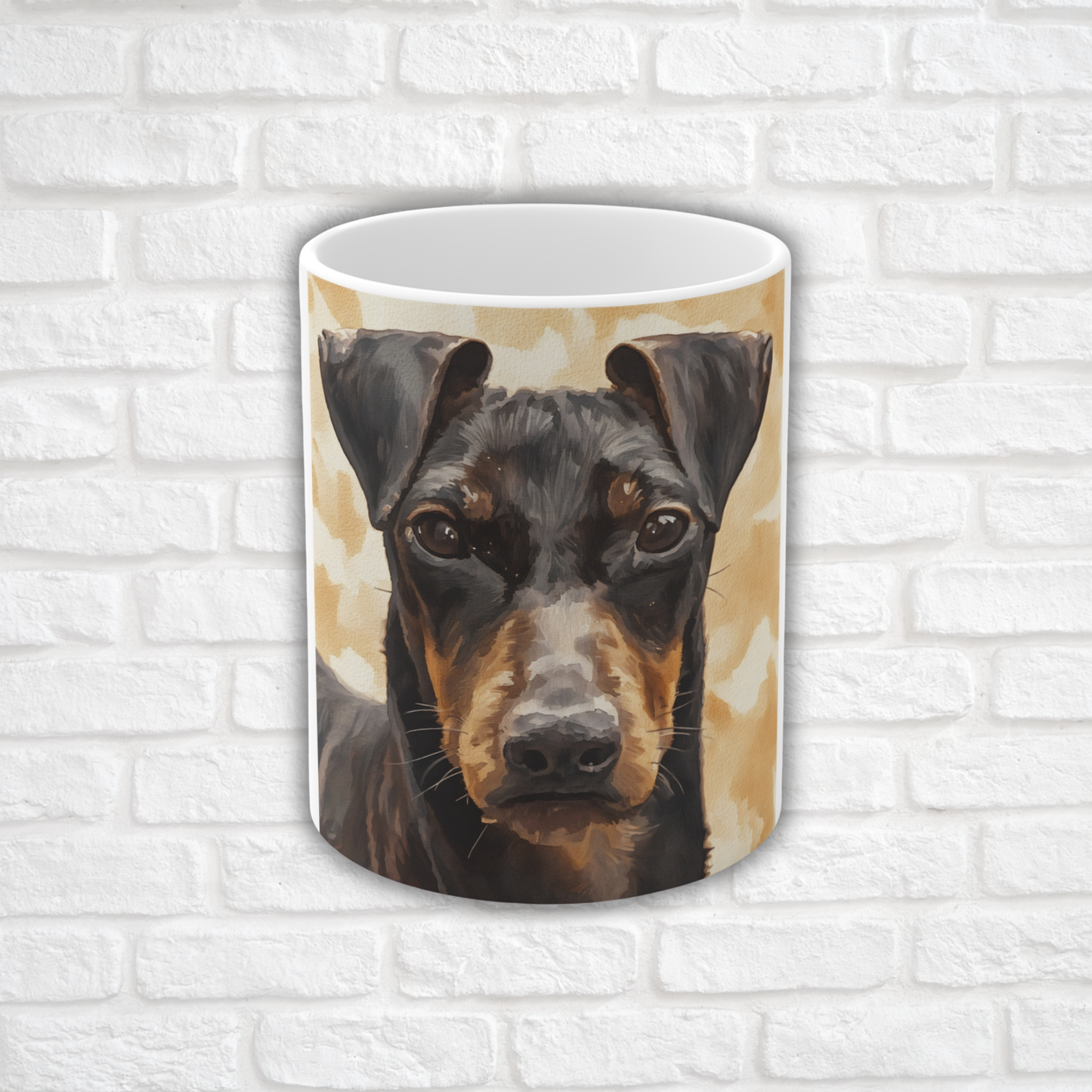 Manchester Terrier Coffee Mug – Unique Dog Lover Gift – Watercolor Manchester Terrier Art