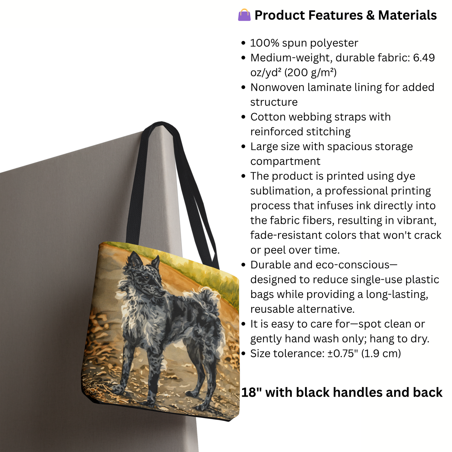 Mudi Tote Bag – Rare Herding Dog Gift – Watercolor Mudi Art
