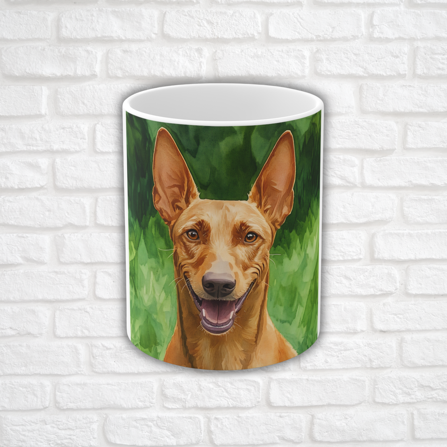 Pharaoh Hound Coffee Mug – Elegant Egyptian Dog Lover Gift – Watercolor Pharaoh Hound Art