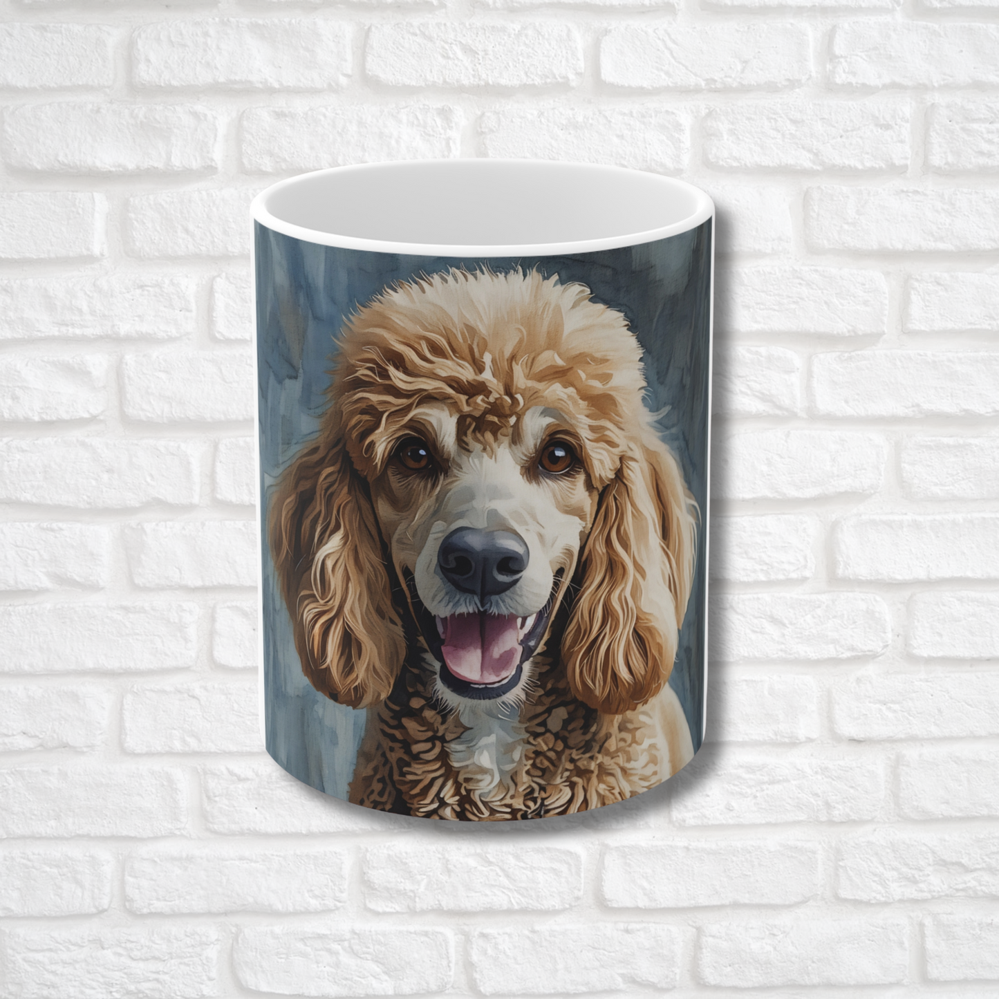 Poodle Coffee Mug – Watercolor Dog Headshot | Gift for Dog Lovers