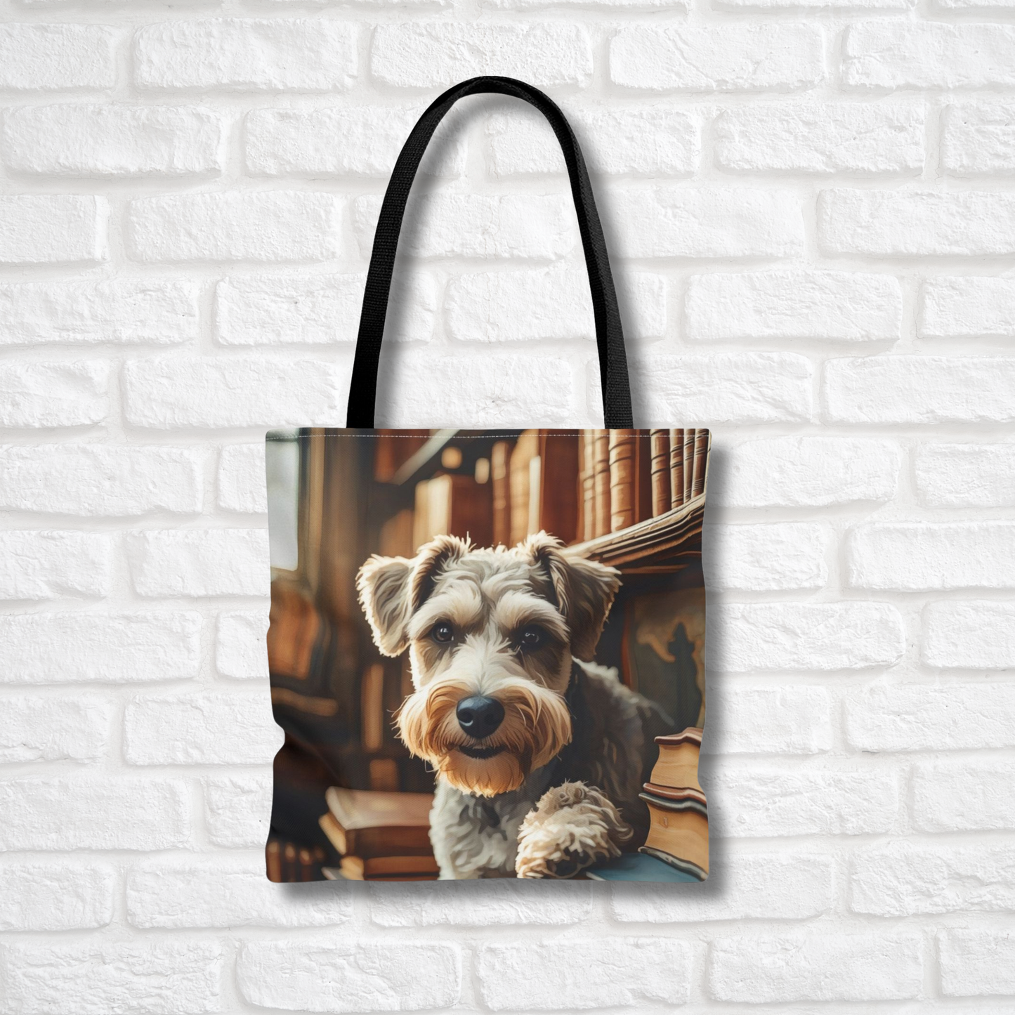 Schnoodle Tote Bag – Stylish Reusable Bag with Schnauzer & Poodle Watercolor Art