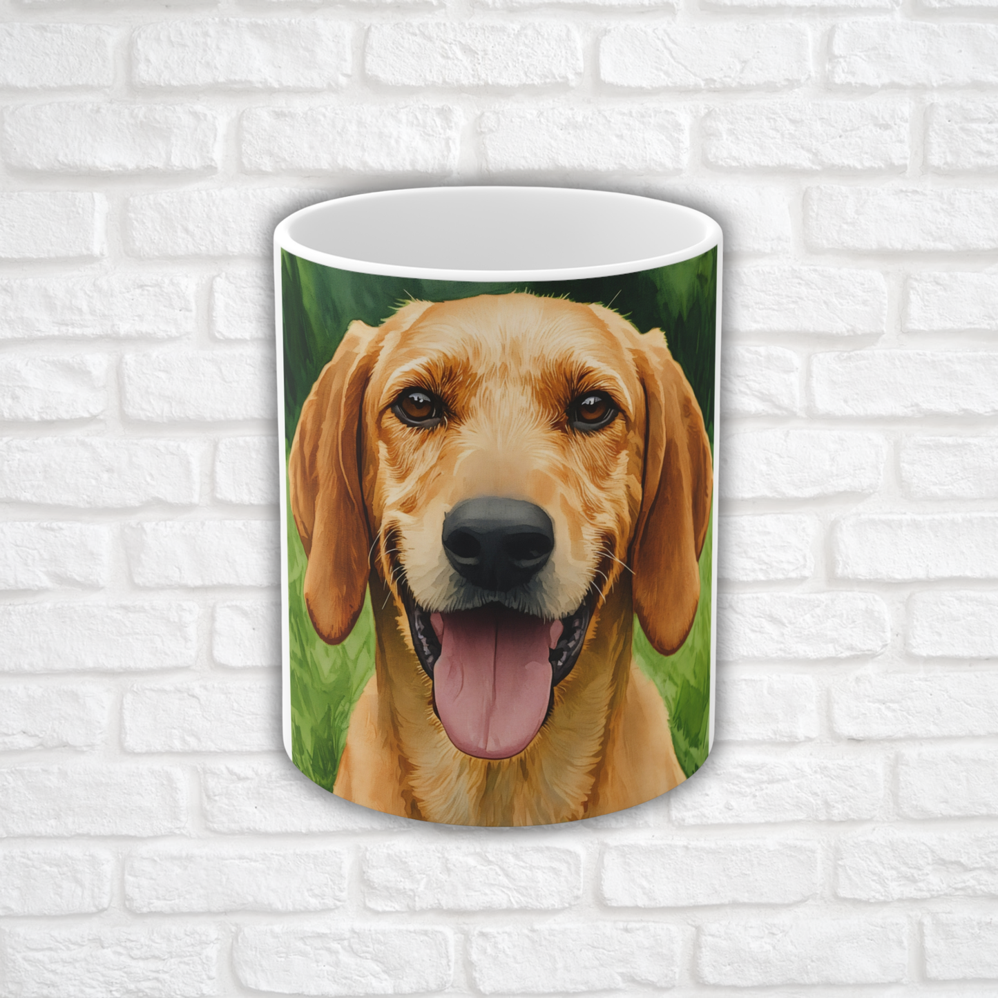 Segugio Italiano Coffee Mug – Elegant Scenthound Lover Gift – Watercolor Segugio Art