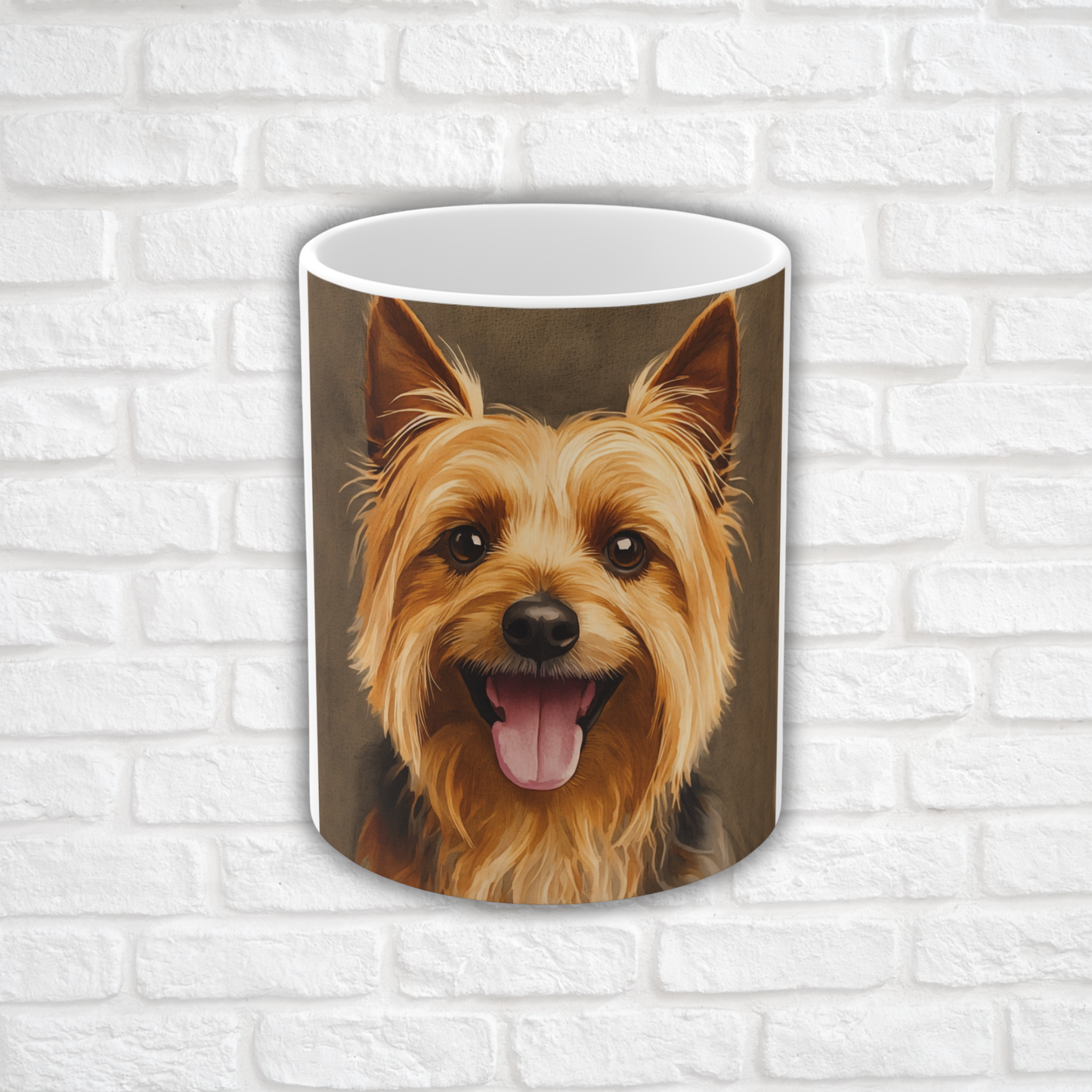 Silky Terrier Coffee Mug – Cute Dog Lover Gift – Watercolor Silky Terrier Art