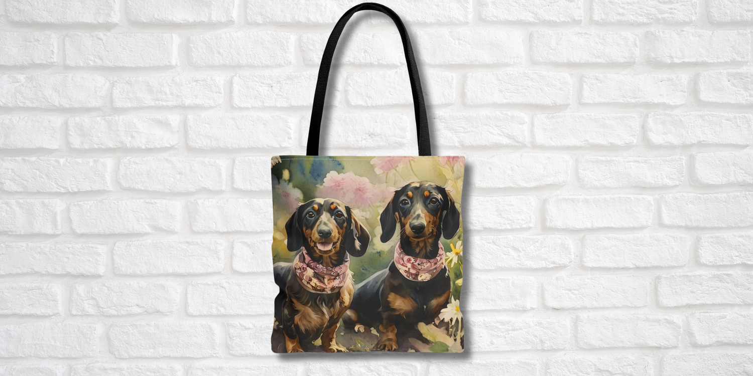 Dog Breed Tote Bags