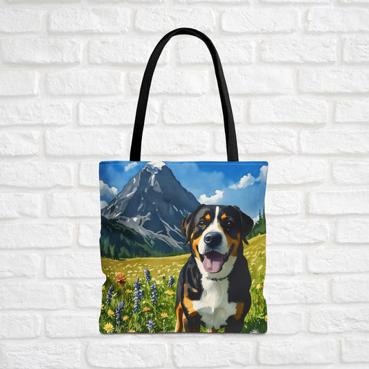 Greater Swiss Mountain Dog Tote Bag | Stylish Reusable Dog Lover Gift