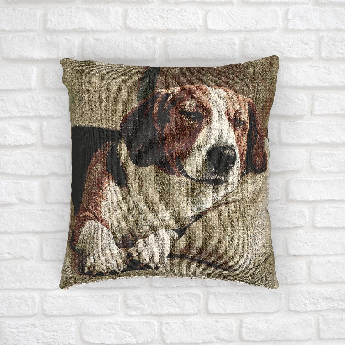 Drever Dog Woven Pillow | Chic Dog Lover Home Décor | Heirloom-Quality Tapestry Cushion