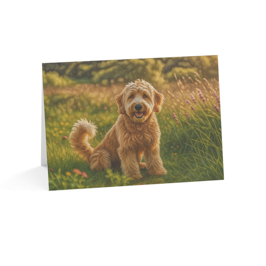 Goldendoodle Greeting Card Set | Oil Painting Goldendoodle Dog Lover Gift