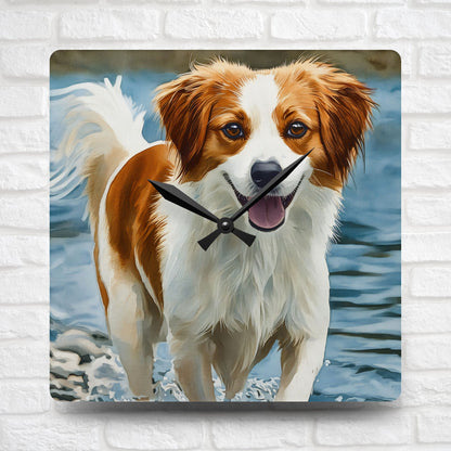 Kooikerhondje Wall Clock | 10.75” Acrylic Rare Dog Breed Gift