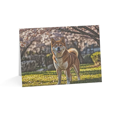 Shiba Inu Greeting Cards – Adorable Dog Lover Stationery – Artistic Shiba Inu Design