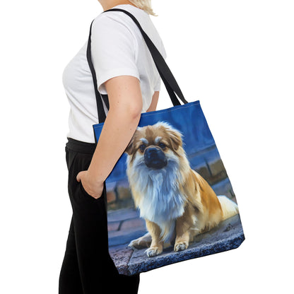 Tibetan Spaniel Tote Bag – Watercolor Dog Lover Gift