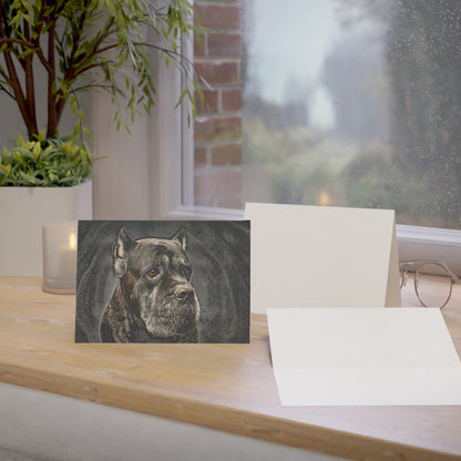 Cane Corso Greeting Cards (Set of 10, 30, or 50) | Dog Lover Gift | Blank Inside with Elegant Cane Corso Art
