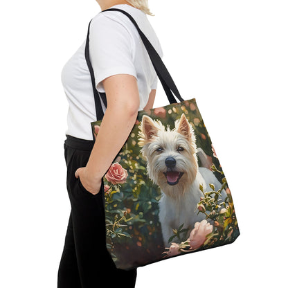 West Highland White Terrier Tote Bag – Cute Dog Lover Gift – Classic Westie Design