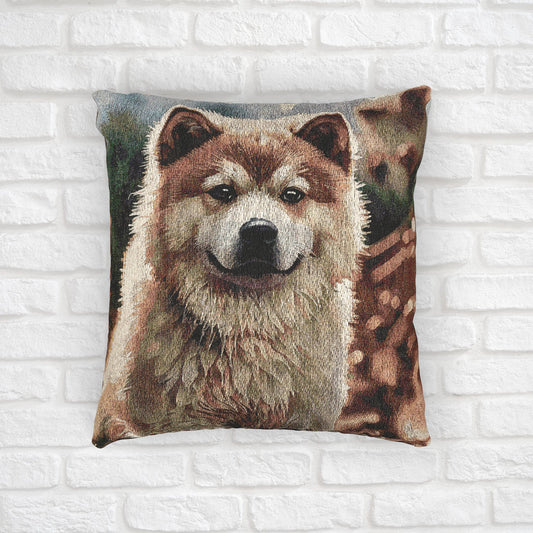 Akita Woven Pillow | Elegant Tapestry Dog Lover Gift