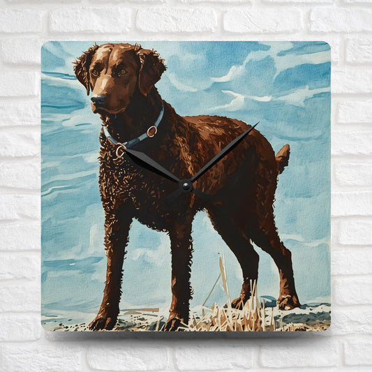 Curly-Coated Retriever Wall Clock – 10.75″ Acrylic Dog Lover Gift