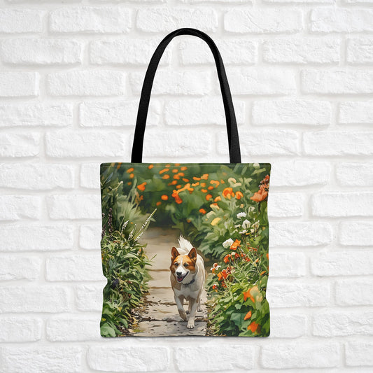 Canaan Dog Tote Bag | Dog Lover Gift | Stylish Reusable Canvas Bag with Elegant Canaan Dog Art