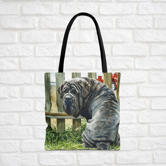 Neapolitan Mastiff Tote Bag – Majestic Dog Lover Gift – Watercolor Neapolitan Mastiff Art