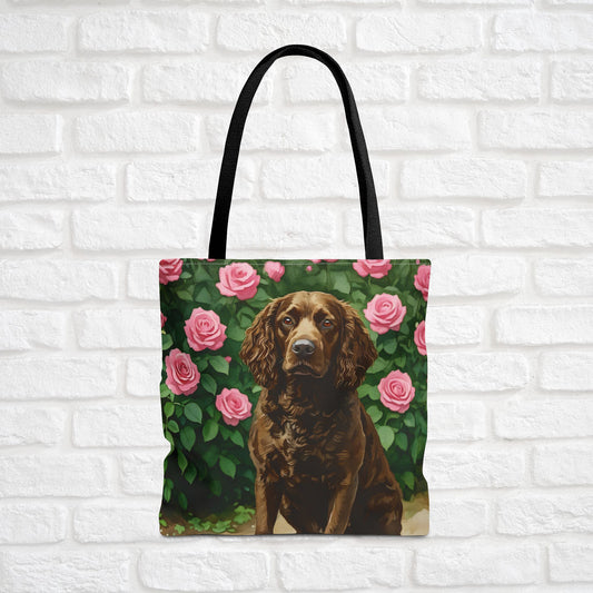 American Water Spaniel Tote Bag | Spaniel Lover Gift | Stylish Reusable Canvas Bag with Dog Art