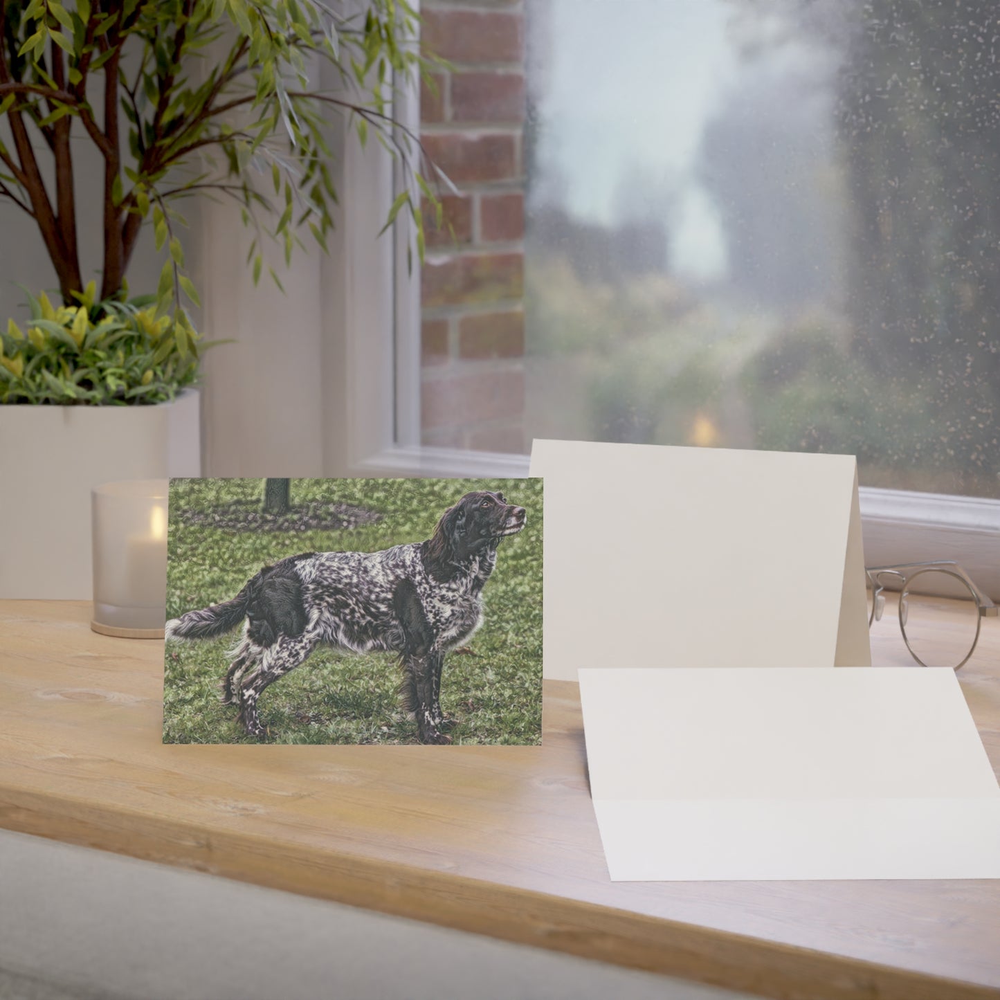 Small Munsterlander Pointer Greeting Cards – Hunting Dog Breed Art Set