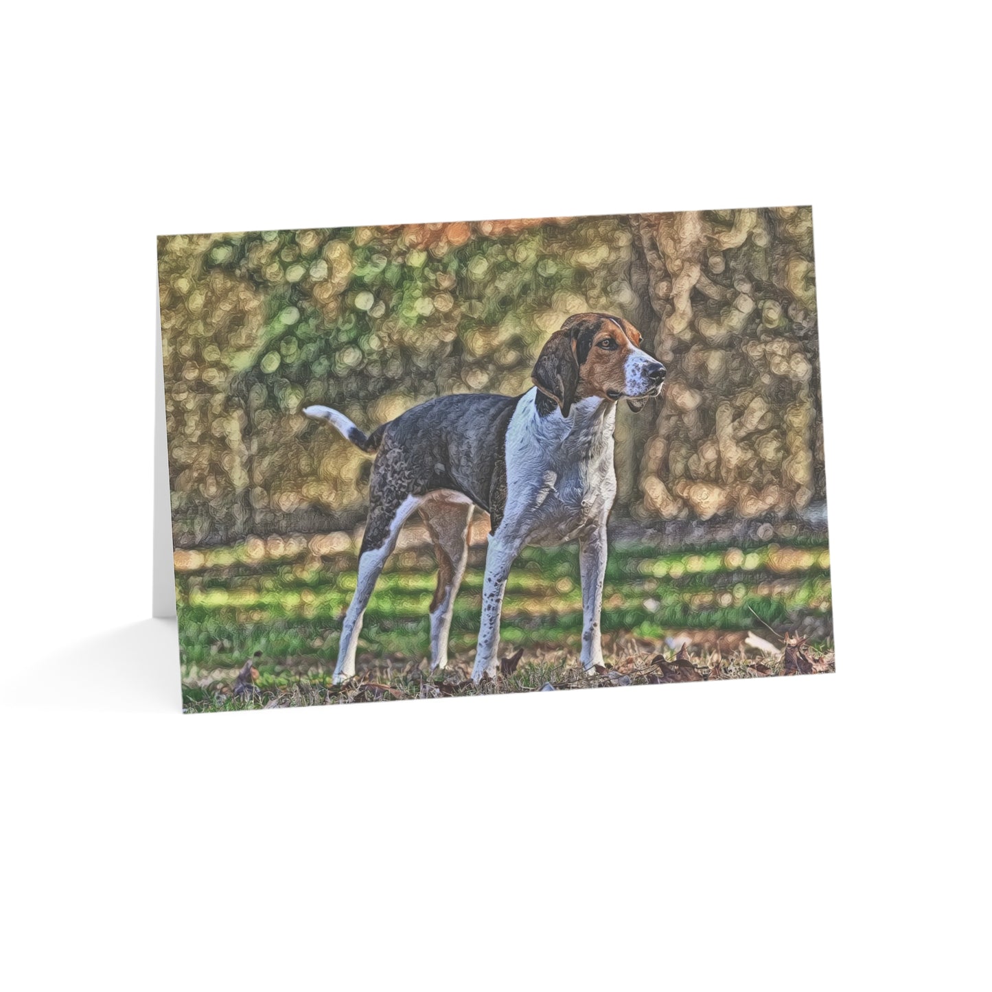 Treeing Walker Coonhound Greeting Cards – Dog Lover Stationery – Classic Hound Design