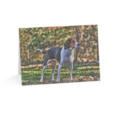 Treeing Walker Coonhound Greeting Cards – Dog Lover Stationery – Classic Hound Design