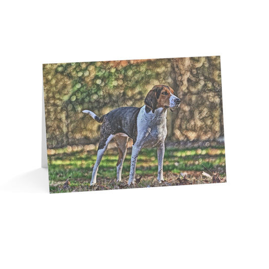 Treeing Walker Coonhound Greeting Cards – Dog Lover Stationery – Classic Hound Design