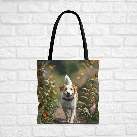 Watercolor Drever Tote Bag | Swedish Hound Lover Gift