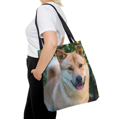 Korean Jindo Dog Tote Bag | Loyal Dog Lover Gift | Durable Reusable Bag