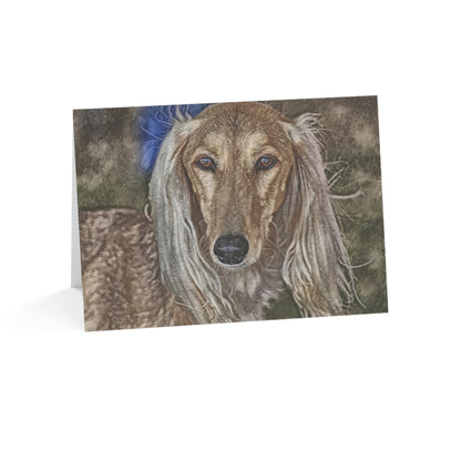 Saluki Greeting Cards – Elegant Dog Lover Stationery – Artistic Saluki Design