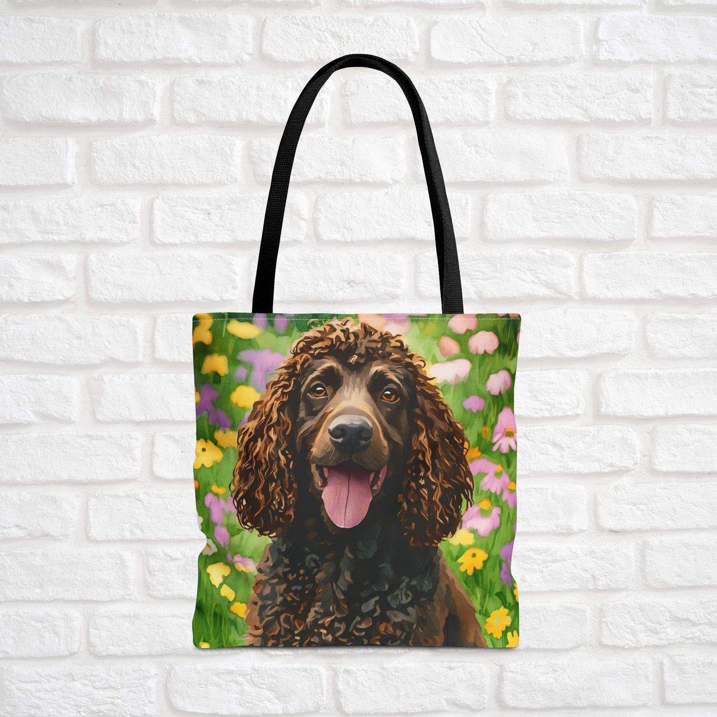 Irish Water Spaniel Tote Bag – Curly-Coated Dog Lover Gift