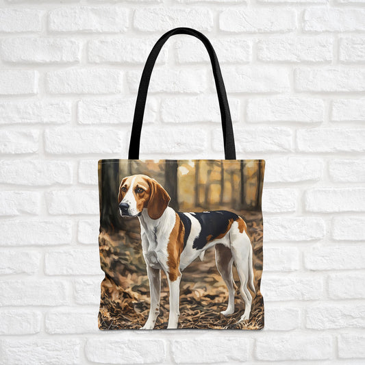 American Foxhound Tote Bag – Dog Lover Gift with Foxhound Watercolor Art
