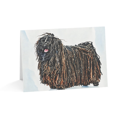 Puli Greeting Cards – Unique Dog Lover Stationery – Artistic Puli Design