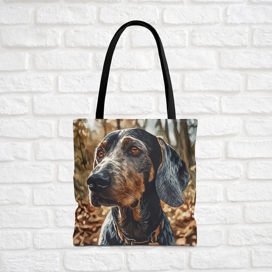 Bluetick Coonhound Tote Bag | Dog Lover Gift | Stylish Reusable Bag with Bluetick Hound Art