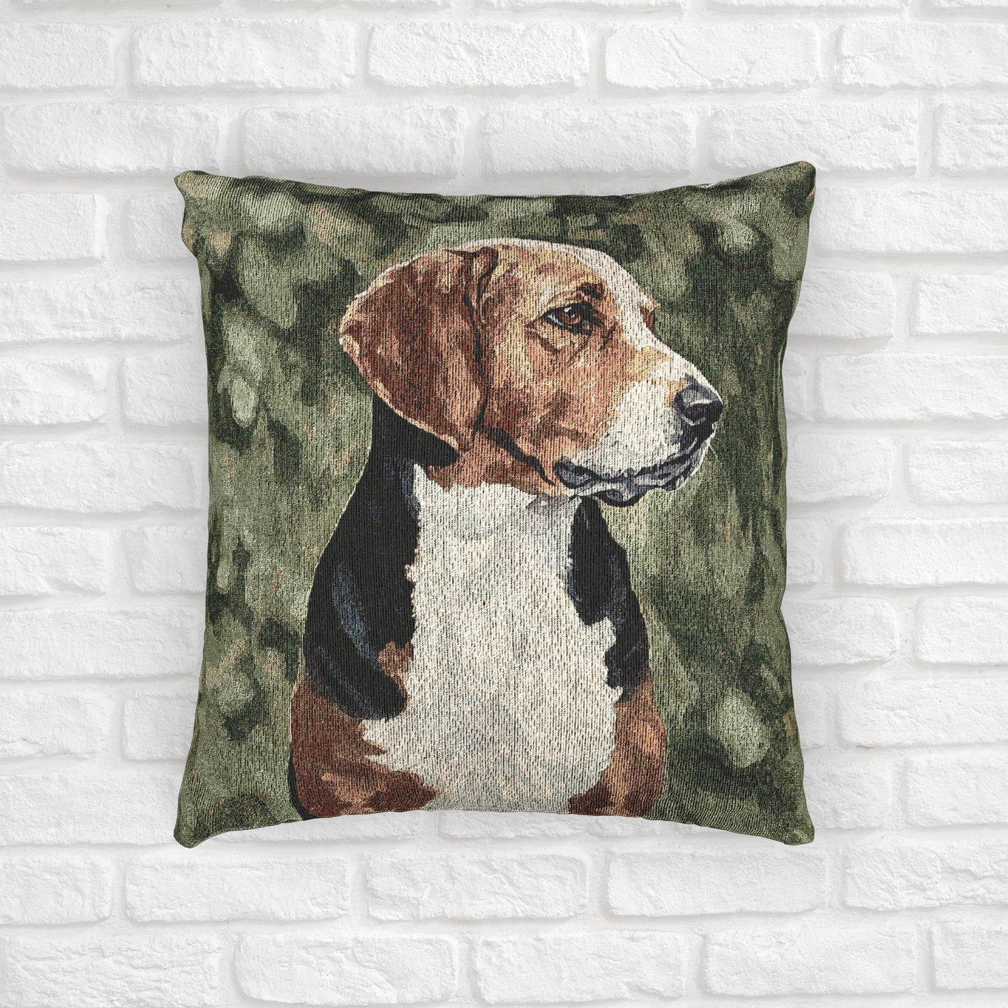 Hamiltonstovare Woven Pillow | 17″×18″ Rare Swedish Dog Lover Accent