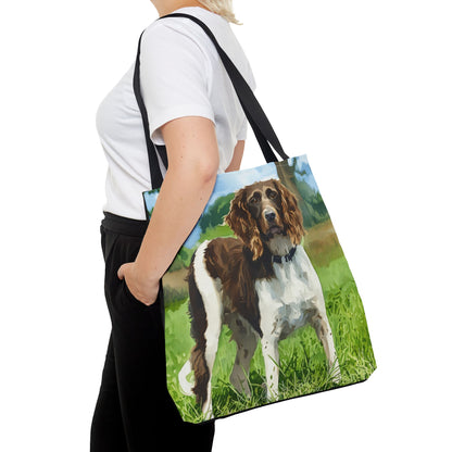 Small Munsterlander Pointer Tote Bag – Watercolor Hunting Dog Gift
