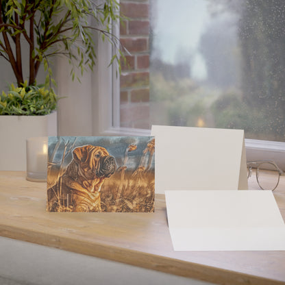 Chinese Shar-Pei Greeting Cards | Dog Lover Gift | Blank Note Card Set with Shar-Pei Art