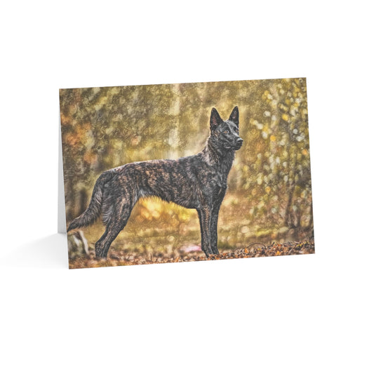Dutch Shepherd Greeting Cards – 5x7 Dog Lover Notecards – Set of 10, 30 or 50 with Envelopes
