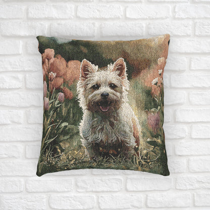 Cairn Terrier Woven Decorative Pillow – Dog Lover Home Décor Gift