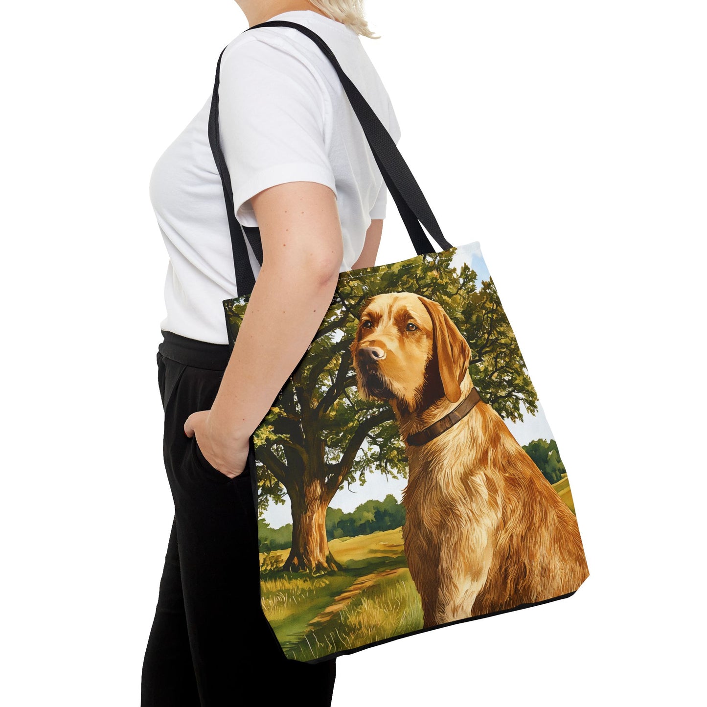 Wirehaired Vizsla Tote Bag – Unique Dog Lover Gift – Artistic Vizsla Design