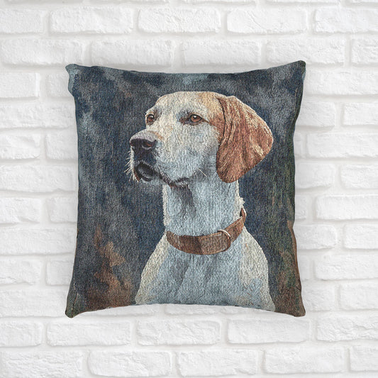 Pointer Decorative Pillow – Elegant Dog Lover Home Décor – Watercolor Pointer Art