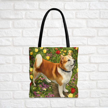 Shiba Inu Tote Bag – Adorable Dog Lover Gift – Watercolor Shiba Inu Art