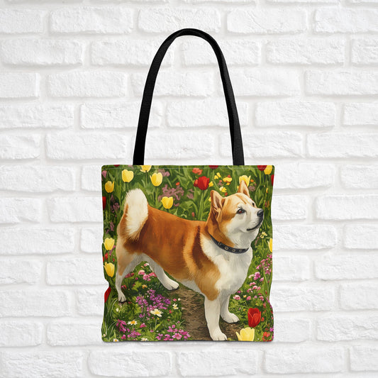 Shiba Inu Tote Bag – Adorable Dog Lover Gift – Watercolor Shiba Inu Art
